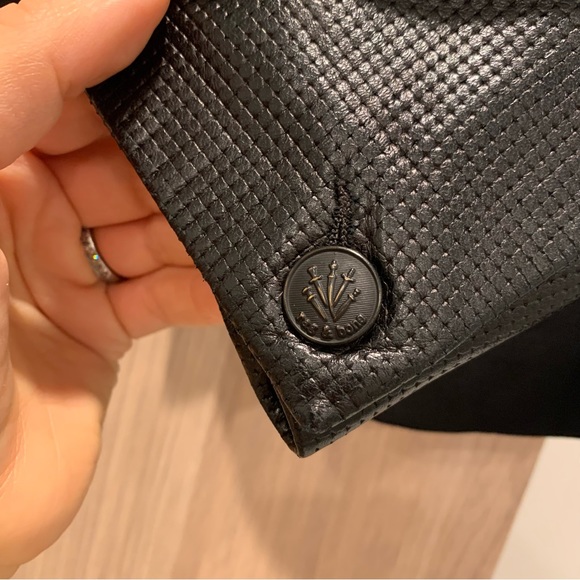 Rag & Bone for Intermix Black Blazer with Leather Sleeves - 8 - Picture 8 of 12